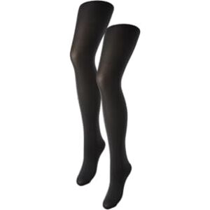 17056521-Black PIECES Damskie rajstopy (2 sztuki), czarny, M-L 17056521-Black PIECES Damskie rajstopy (2 sztuki), czarny, M-L