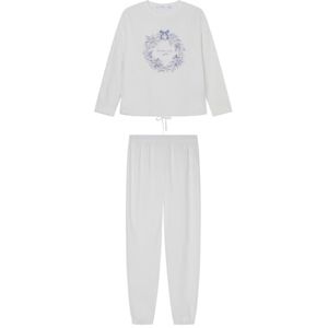 3592444 Women'secret Pijama Largo Ice Generics Pj Collection Pyjama, biały, XS damski 3592444 Women'secret Pijama Largo Ice Generics Pj Collection Pyjama, biały, XS damski