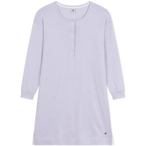 A0ERH Petit Bateau Damska bawełniana koszula nocna w paski 01 damska bielizna nocna (zestaw 1 szt.), Fioletowy biały, XL A0ERH Petit Bateau Damska bawełniana koszula nocna w paski 01 damska bielizna nocna (zestaw 1 szt.), Fioletowy biały, XL
