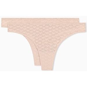 EW000402 EMPORIO ARMANI Damskie majtki Allover Eagle MESH 2-pak, różowe, XL, różowy, XL EW000402 EMPORIO ARMANI Damskie majtki Allover Eagle MESH 2-pak, różowe, XL, różowy, XL