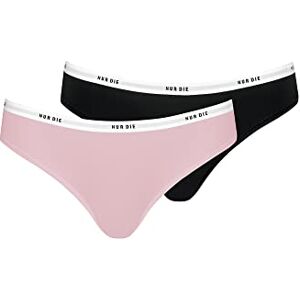 826031 Nur Die Soft Slip zestaw 2 par bawełnianych, wielokolorowe, sportowe majtki damskie, czarny/różowy., 36-38 826031 Nur Die Soft Slip zestaw 2 par bawełnianych, wielokolorowe, sportowe majtki damskie, czarny/różowy., 36-38
