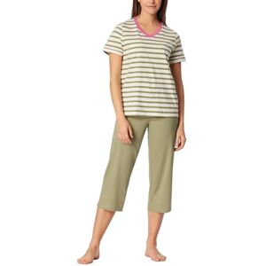 181254 Schiesser Damska piżama 3/4 spodnie z krótkim rękawem Single-Jersey jakość Casual Essentials, lipa, 48 181254 Schiesser Damska piżama 3/4 spodnie z krótkim rękawem Single-Jersey jakość Casual Essentials, lipa, 48