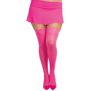 0005NX Dreamgirl Damskie puchate pończochy w rozmiarze plus z silikonową koronką 0005NX Dreamgirl Damskie puchate pończochy w rozmiarze plus z silikonową koronką
