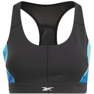 112528 Reebok LUX Biustonosz Racer CB, Czarny/Kinblu, XS 112528 Reebok LUX Biustonosz Racer CB, Czarny/Kinblu, XS