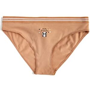 3SLK30013MK Koton Damskie bawełniane majtki z minimalnym nadrukiem, bielizna, Nude (912), L 3SLK30013MK Koton Damskie bawełniane majtki z minimalnym nadrukiem, bielizna, Nude (912), L