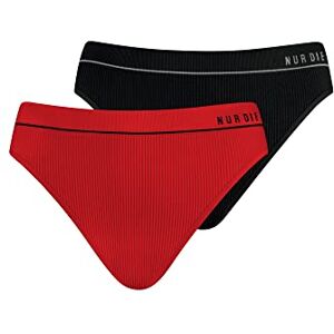 826012 Nur Die Retro Slip 2-pak wielokolorowe sportowe majtki damskie, czerwony/czarny, 36-38 826012 Nur Die Retro Slip 2-pak wielokolorowe sportowe majtki damskie, czerwony/czarny, 36-38