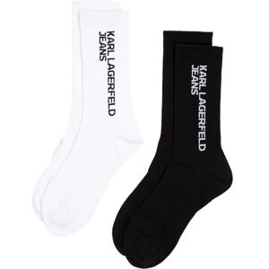 A1W47053 Karl Lagerfeld Jeans, Damskie, Essential Logo Socks, 2 Szt., Wielobarwność, One size A1W47053 Karl Lagerfeld Jeans, Damskie, Essential Logo Socks, 2 Szt., Wielobarwność, One size