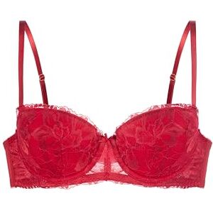 FXBC0016LA211-RD0008 Dorina Perfect Lace wyściełany biustonosz balconette dla kobiet – czerwony, rozmiar 95C miękki, oddychający, komfort na każdy dzień FXBC0016LA211-RD0008 Dorina Perfect Lace wyściełany biustonosz balconette dla kobiet – czerwony, rozmiar 95C miękki, oddychający, komfort na każdy dzień