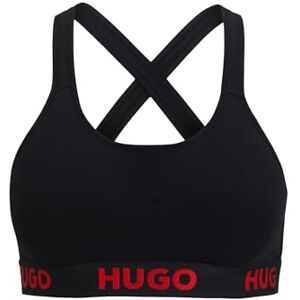 50469628_Black1_XXL HUGO Bralette Padded Sporty Logo Biustonosz damski, Czarny1, XXL 50469628_Black1_XXL HUGO Bralette Padded Sporty Logo Biustonosz damski, Czarny1, XXL