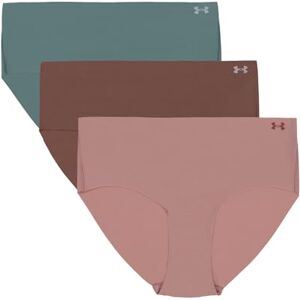 25UUSHJ155-678 Under Armour Damskie majtki hipsterskie, 3 sztuki w opakowaniu – niewidoczne Pure Stretch, bezszwowe, bez odcisków, ultralekkie, na cały dzień, Turmalin, różowy, M 25UUSHJ155-678 Under Armour Damskie majtki hipsterskie, 3 sztuki w opakowaniu – niewidoczne Pure Stretch, bezszwowe, bez odcisków, ultralekkie, na cały dzień, Turmalin, różowy, M