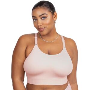 1332 Curvy Couture Women's Size Smooth Seamless Comfort Wire Free Longline Bra, Blushing Rose, Large Plus 1332 Curvy Couture Women's Size Smooth Seamless Comfort Wire Free Longline Bra, Blushing Rose, Large Plus