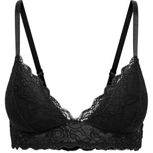 15112041-2206387 Onlchloe Lace Padded Bralette Acc, czarny, XS 15112041-2206387 Onlchloe Lace Padded Bralette Acc, czarny, XS