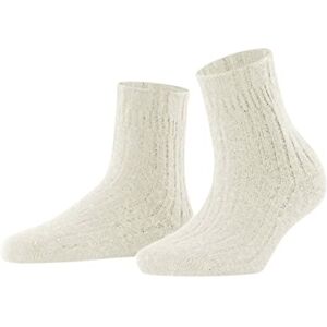 46416 FALKE Kobiety Skarpety Bedsock Rib W Hp Wełna ciepłe miękkie 1 Para, Biały Off-White 2049, 39-42 46416 FALKE Kobiety Skarpety Bedsock Rib W Hp Wełna ciepłe miękkie 1 Para, Biały Off-White 2049, 39-42
