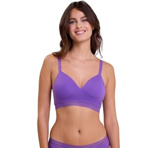 56LAF80 Bilet na miękki biustonosz bez fiszbin Zen Light-Violet, Królewski Liliowy, 42-44 56LAF80 Bilet na miękki biustonosz bez fiszbin Zen Light-Violet, Królewski Liliowy, 42-44