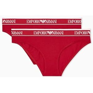 EW000403 EMPORIO ARMANI Logoband damskie majtki dwupak, czerwone, S, Czerwony, S EW000403 EMPORIO ARMANI Logoband damskie majtki dwupak, czerwone, S, Czerwony, S