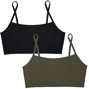 SA1437 Smart & Sexy Damski biustonosz Stretchiest Ever Cami, 2 sztuki, Olive Night/Black Hue, XXL SA1437 Smart & Sexy Damski biustonosz Stretchiest Ever Cami, 2 sztuki, Olive Night/Black Hue, XXL