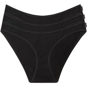 000QD5218EUB1 Calvin Klein Damskie majtki w kształcie bikini, elastyczna bawełna, opakowanie 3 szt, Czarny (czarny/czarny/czarny), L 000QD5218EUB1 Calvin Klein Damskie majtki w kształcie bikini, elastyczna bawełna, opakowanie 3 szt, Czarny (czarny/czarny/czarny), L