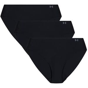 UUSHJ145-001 Under Armour Damskie bikini Pure Stretch No Show Bikini, 3-pak bielizny z mikrofibry, Czarny, M UUSHJ145-001 Under Armour Damskie bikini Pure Stretch No Show Bikini, 3-pak bielizny z mikrofibry, Czarny, M