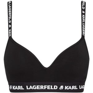 A1W47012 Karl Lagerfeld B.V Biustonosz wyściełany logo, czarny, M A1W47012 Karl Lagerfeld B.V Biustonosz wyściełany logo, czarny, M