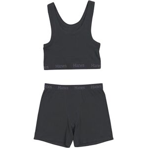 HLA203 Hanes Women's Originals Supersoft Crop Top & Boxer Shorts Set, Comfywear Loungewear Set HLA203 Hanes Women's Originals Supersoft Crop Top & Boxer Shorts Set, Comfywear Loungewear Set