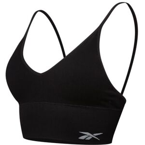 U4_10160_RBK_BLK_L Reebok Bezszwowy prążkowany krótki top dla kobiet, lekki biustonosz bezszwowy, bez fiszbin, ze zdejmowanymi wkładkami, damskie biustonosze sportowe, czarny lub biały, dostępny w 4 rozmiarach, Czarny U4_10160_RBK_BLK_L Reebok Bezszwowy prążkowany krótki top dla kobiet, lekki biustonosz bezszwowy, bez fiszbin, ze zdejmowanymi wkładkami, damskie biustonosze sportowe, czarny lub biały, dostępny w 4 rozmiarach, Czarny
