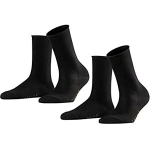 49170 FALKE Kobiety Skarpety Active Breeze Multipack W So Efekt Chłodzący jednokolorowe 2 Pak, Czarny Black 0010, 35-38 49170 FALKE Kobiety Skarpety Active Breeze Multipack W So Efekt Chłodzący jednokolorowe 2 Pak, Czarny Black 0010, 35-38