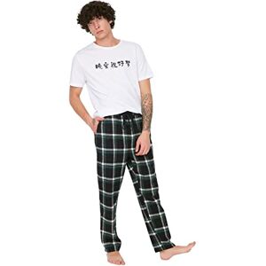 THMAW21PJ0013 Trendyol Wielokolorowe tkane spodnie od piżamy w kratę , Bardzo kolorowe, S THMAW21PJ0013 Trendyol Wielokolorowe tkane spodnie od piżamy w kratę , Bardzo kolorowe, S