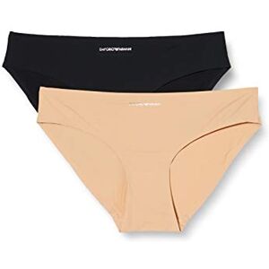 163334 Emporio Armani Damskie Basic Bonding Majtki 2 Sztuki, Czarny/Cielisty, XS 163334 Emporio Armani Damskie Basic Bonding Majtki 2 Sztuki, Czarny/Cielisty, XS