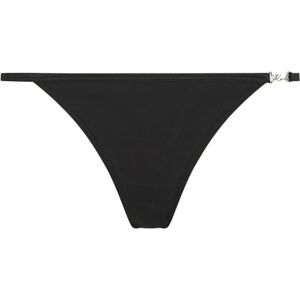 B1W47048 Karl Lagerfeld damskie majtki Carl Lagerfeld, Signature High Leg Thong Thong Thong Panties, czarny, L B1W47048 Karl Lagerfeld damskie majtki Carl Lagerfeld, Signature High Leg Thong Thong Thong Panties, czarny, L