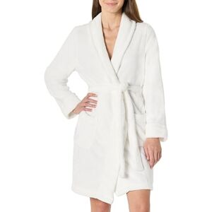 AEWP30091F21-Wht-4X Amazon Essentials Damski pluszowy szlafrok średniej długości (dostępny w dużych rozmiarach), biały, 4X AEWP30091F21-Wht-4X Amazon Essentials Damski pluszowy szlafrok średniej długości (dostępny w dużych rozmiarach), biały, 4X