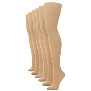 AH1003 No nonsense Women's Plus 2 Regular Pantyhose with Reinforced Panty and Toe, Nude-6 Pair Pack AH1003 No nonsense Women's Plus 2 Regular Pantyhose with Reinforced Panty and Toe, Nude-6 Pair Pack