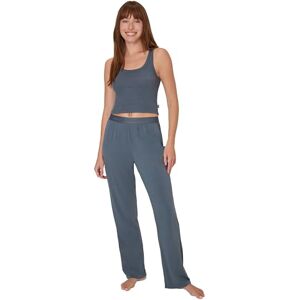 HLA200 Hanes Damskie Originals SuperSoft Comfywear 2-częściowy Crop Tank & Lounge Pants Loungewear Set, Stargazer Szary/Stargazer Szary, M HLA200 Hanes Damskie Originals SuperSoft Comfywear 2-częściowy Crop Tank & Lounge Pants Loungewear Set, Stargazer Szary/Stargazer Szary, M