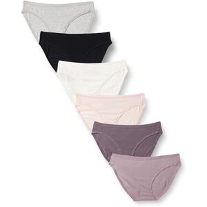 WAE90087FL18_Multicolor, Neutral Shades Amazon Essentials Women's Bawełniane majtki bikini (dostępne w wersji Plus Size), Pack of 6, Neutralne odcienie/Wielokolorowy, 40 WAE90087FL18_Multicolor, Neutral Shades Amazon Essentials Women's Bawełniane majtki bikini (dostępne w wersji Plus Size), Pack of 6, Neutralne odcienie/Wielokolorowy, 40
