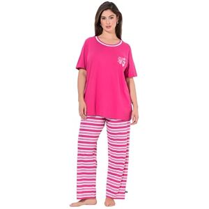 834797_540_46+ Ulla Popken Piżama damska Stripe Fusion, Rosa, 46-48 834797_540_46+ Ulla Popken Piżama damska Stripe Fusion, Rosa, 46-48