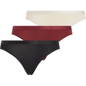 000QD5243E Calvin Klein Damskie majtki bikini 3-pak, Multi (Czarny/Cocoon/Syrah), XL 000QD5243E Calvin Klein Damskie majtki bikini 3-pak, Multi (Czarny/Cocoon/Syrah), XL