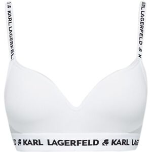 A1W47012 Karl Lagerfeld B.V Biustonosz wyściełany logo, biały, XL A1W47012 Karl Lagerfeld B.V Biustonosz wyściełany logo, biały, XL