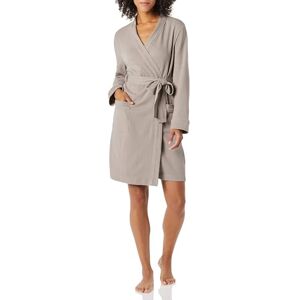 AE17512662-Smgry-Small Amazon Essentials Kobiety Lightweight Waffle Mid-Length Szlafrok, Smokey Grey, S AE17512662-Smgry-Small Amazon Essentials Kobiety Lightweight Waffle Mid-Length Szlafrok, Smokey Grey, S