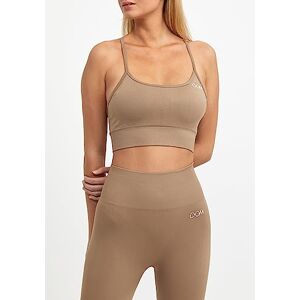 001 Drop of Mindfulness Maya Biustonosz sportowy bezszwowy ciemnopolski brązowy z regulowanymi ramiączkami damski, chowane wstawki Top sportowy, biustonosz treningowy Beiga wyściełany, XS-XL 001 Drop of Mindfulness Maya Biustonosz sportowy bezszwowy ciemnopolski brązowy z regulowanymi ramiączkami damski, chowane wstawki Top sportowy, biustonosz treningowy Beiga wyściełany, XS-XL
