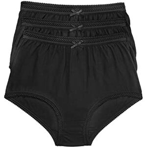 MA12588 Marlon Damskie majtki Evelyn Full Brief (3 sztuki), Czarny, 40-42 MA12588 Marlon Damskie majtki Evelyn Full Brief (3 sztuki), Czarny, 40-42