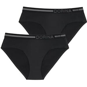 ECO Dorina Damskie majtki (2 sztuki), czarny/czarny, XS ECO Dorina Damskie majtki (2 sztuki), czarny/czarny, XS