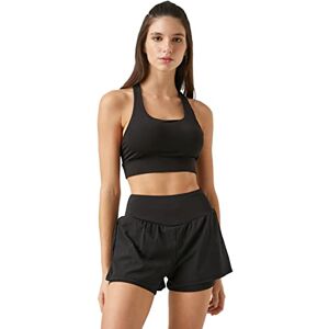 3WAK30033NK Koton Damski Basic sportowy biustonosz, czarny (999), XS 3WAK30033NK Koton Damski Basic sportowy biustonosz, czarny (999), XS