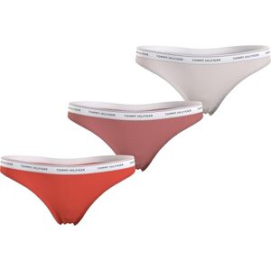 UW0UW04894 Tommy Hilfiger 3-pak damskich stringów Premium Essential, Pomarańczowy (Crushed Coral/Coral Clay/Barely T), S UW0UW04894 Tommy Hilfiger 3-pak damskich stringów Premium Essential, Pomarańczowy (Crushed Coral/Coral Clay/Barely T), S