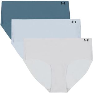 25UUSHJ155-439 Under Armour Damskie majtki hipsterskie, 3 sztuki w opakowaniu – niewidoczne Pure Stretch, bezszwowe, bez odcisków, ultralekkie, na cały dzień, Blue Calm, XS 25UUSHJ155-439 Under Armour Damskie majtki hipsterskie, 3 sztuki w opakowaniu – niewidoczne Pure Stretch, bezszwowe, bez odcisków, ultralekkie, na cały dzień, Blue Calm, XS