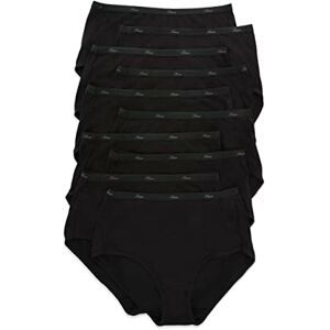 PW40BK Hanes womens Cotton Brief Underwear, 10 Pack Brief Black, US PW40BK Hanes womens Cotton Brief Underwear, 10 Pack Brief Black, US