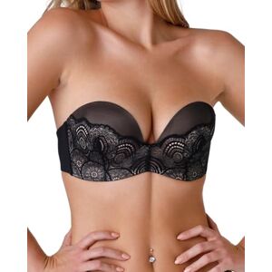 W0BHO Wonderbra Refined Glamour Ultimate biustonosz bez ramiączek, koronka, mocne trzymanie, czarny, 70G W0BHO Wonderbra Refined Glamour Ultimate biustonosz bez ramiączek, koronka, mocne trzymanie, czarny, 70G