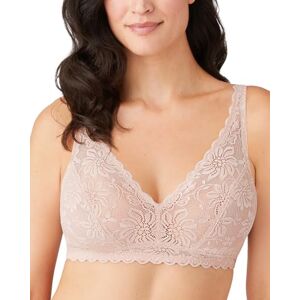 810334 Wacoal Damski biustonosz Soft Sense Lace Bralette, Pył różany, XL 810334 Wacoal Damski biustonosz Soft Sense Lace Bralette, Pył różany, XL