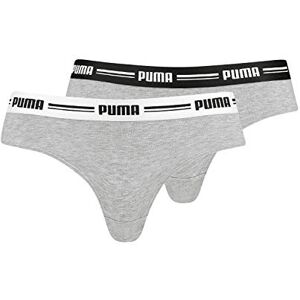 603043001 PUMA Damskie majtki brazylijskie, bawełniane, modal, hipsterskie, 2 sztuki, Grau, S 603043001 PUMA Damskie majtki brazylijskie, bawełniane, modal, hipsterskie, 2 sztuki, Grau, S