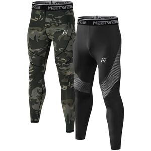 MEEU-DU22b-Black+Camo-M MEETWEE Męskie spodnie termiczne, bielizna termiczna długie rajstopy ciepłe kompresyjne warstwa bazowa legginsy MEEU-DU22b-Black+Camo-M MEETWEE Męskie spodnie termiczne, bielizna termiczna długie rajstopy ciepłe kompresyjne warstwa bazowa legginsy