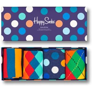 XMIX09-6000 Happy Socks 4-Pack Big Dot Box, kolorowe i zabawne, skarpetki dla kobiet i mężczyzn, Niebieski-Zielony-Pomarańczowy-Czerwony-Biały-Żółty (41-46) XMIX09-6000 Happy Socks 4-Pack Big Dot Box, kolorowe i zabawne, skarpetki dla kobiet i mężczyzn, Niebieski-Zielony-Pomarańczowy-Czerwony-Biały-Żółty (41-46)