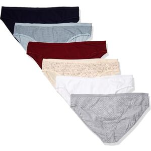 AE17512414-MulWC-6X Amazon Essentials Damskie bawełniane majtki bikini (dostępne w dużych rozmiarach), 6 sztuk, wielokolorowe, kropki, kwiatowe, paski, 6X AE17512414-MulWC-6X Amazon Essentials Damskie bawełniane majtki bikini (dostępne w dużych rozmiarach), 6 sztuk, wielokolorowe, kropki, kwiatowe, paski, 6X